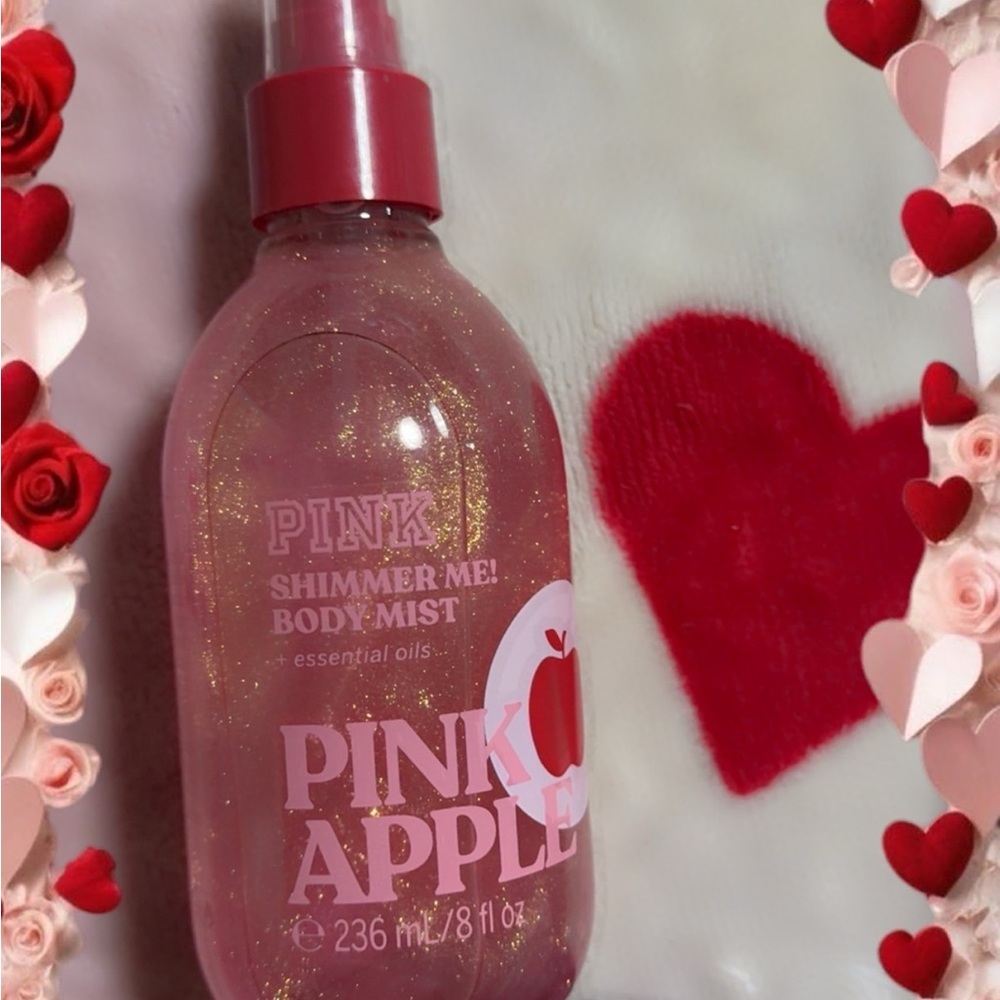 PINK Victoria's Secret Shimmer Me! Body Mist - Pink Apple